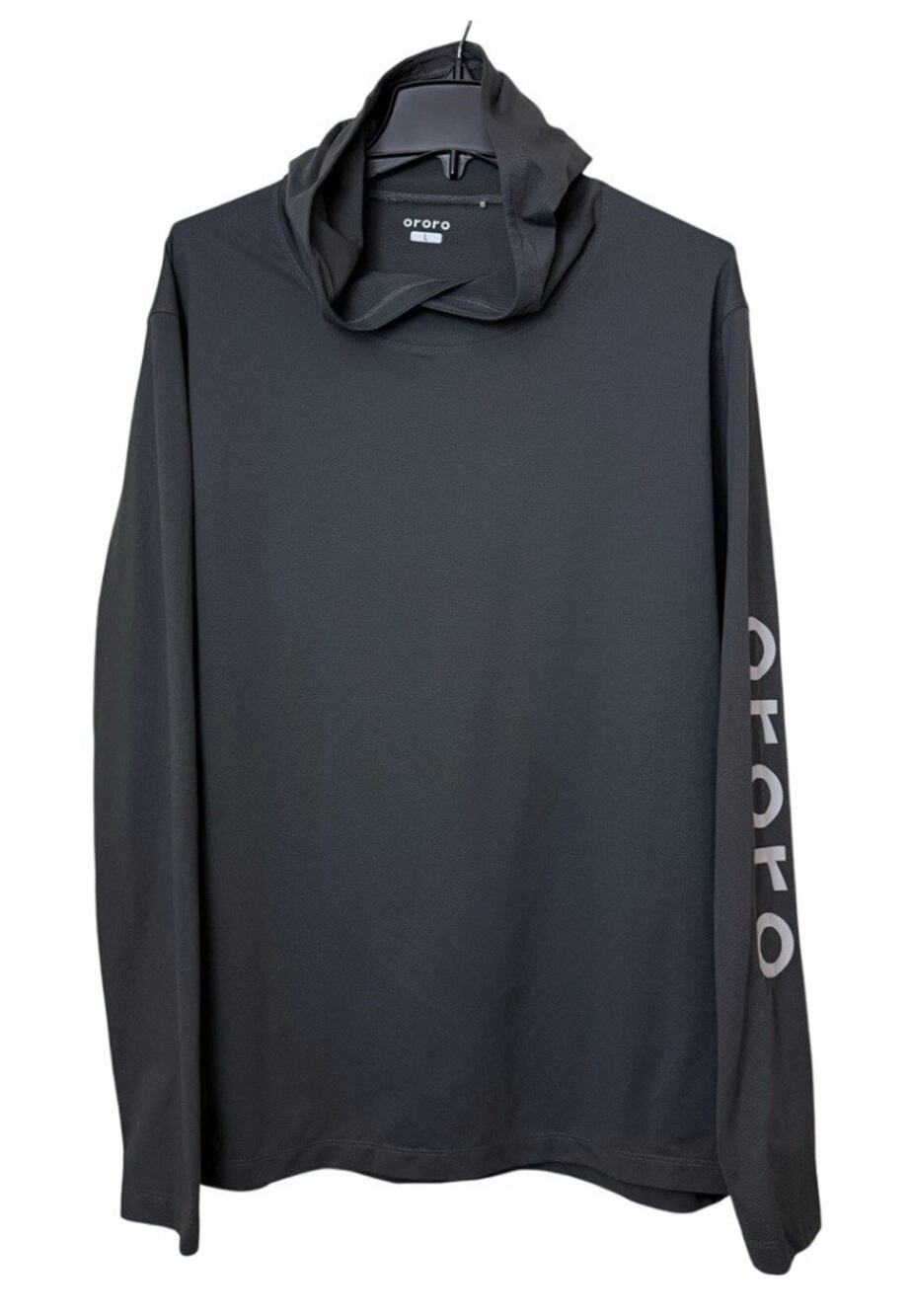 Ororo Hoodie Mens Large Gray Pullover Quick Dry Unisex Athleisure